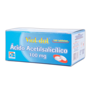 (VIOL DOL) ACIDO ACETILSALICILICO 100 MG - CAJA x 100 TAB