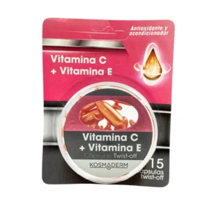 VITAMINA C + VITAMINA E - SLN TOPICA - CAJITA x 15 PERLAS TWIST-OFF FACIALES