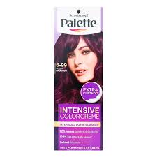 PALETTE 6-99 VIOLETA PROFUNDO INTENSIVE COLOR CREAM EXTRA CUIDADO - TUBO x 50 GR + 2 LOCIONES REVELADORAS + GUANTES