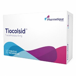 TIOCOLSID 8 MG - CAJA x 10 TAB