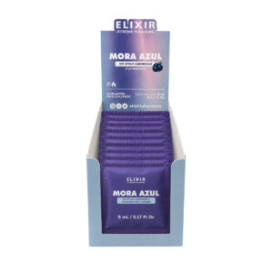 Gel Íntimo Saborizado Mora Azul Elixir - Sachet caja x24 | Ecodeseo