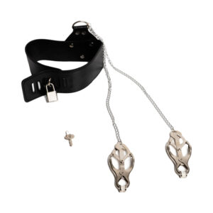 Collar con Pezoneras Garet Bondage | Ecodeseo