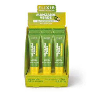 Gel Íntimo Saborizado Manzana Verde Elixir - Caja x6 (15ml) | Ecodeseo