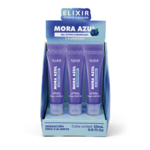 Gel Íntimo Saborizado Mora Azul Elixir - Caja x6 (15ml) | Ecodeseo