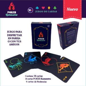 Juego de Cartas Eróticas Poker Kamasutra | Ecodeseo