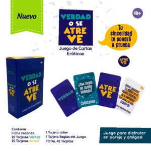 Juego de Cartas Eróticas Verdad o Se Atreve | Ecodeseo
