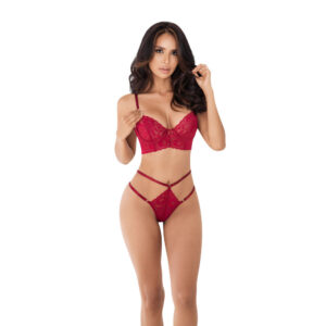 Conjunto Lenceria Ivy Lerot Vinotinto | Ecodeseo