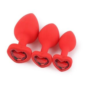 Plug Anal Silly Fucsia Joya - M, Rojo | Ecodeseo