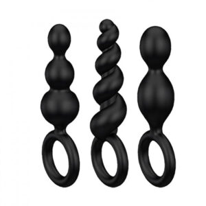 Satisfyer Booty Call Set de Plugs Anales - Negro | Ecodeseo