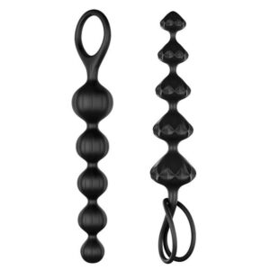 Set De Plugs Anales Satisfyer Love Beads - Negro | Ecodeseo