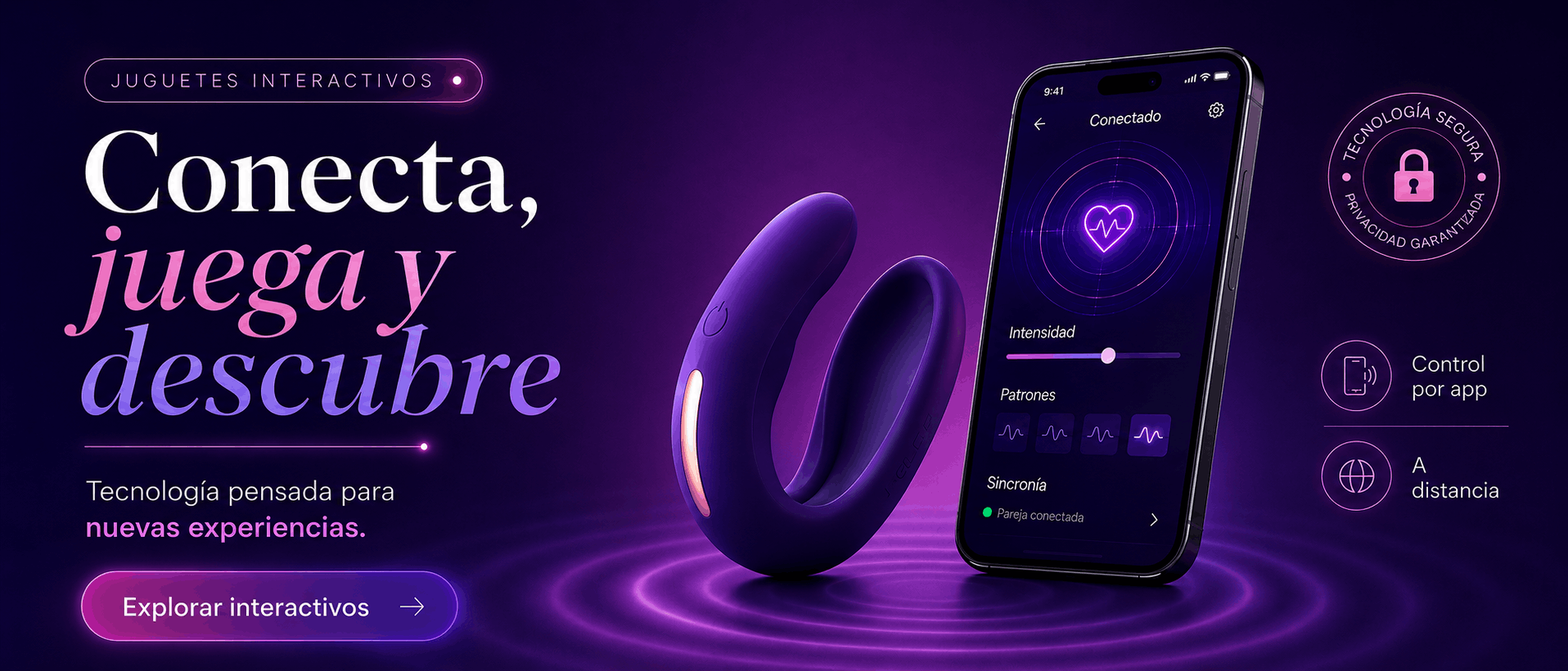 Juguetes interactivos · Conecta, juega y descubre