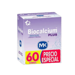 BIOCALCIUM PLUS PRECIO ESPECIAL CX60SOB (CALCIO 600MG+VITAMINA D + 5 MINERALES)(TECNOQUIMICAS)
