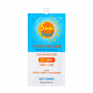 PROTECTOR SOLAR SUN NOW SPF 50+ - SACHETS x 10 GR